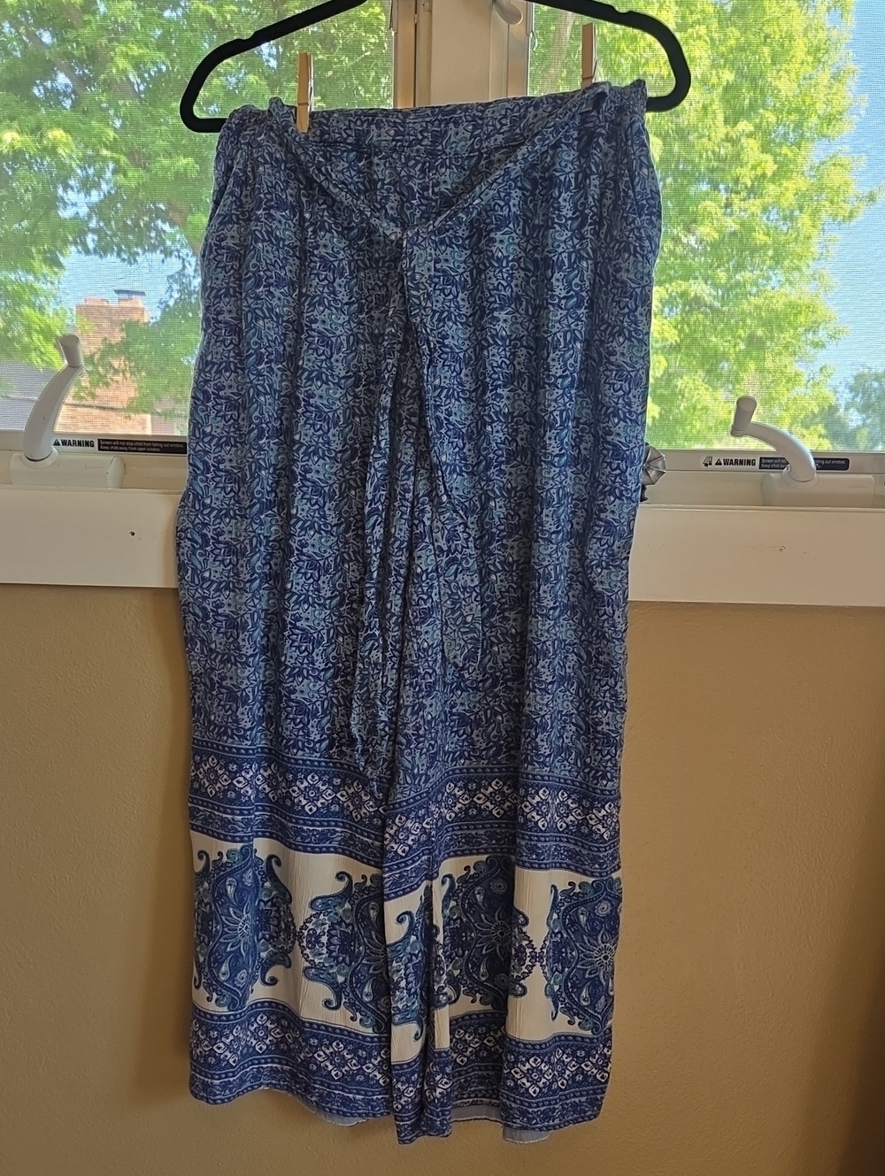 Romantic Gypsy Boho Ankle Length Pants L